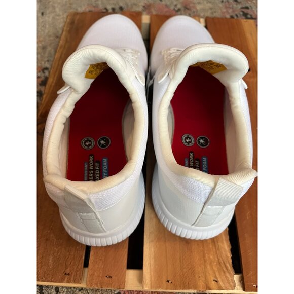 Slip Resistant Relaxed Fit Work Sketchers White Women's Sz 12 Memory Foam Insole - Picture 6 of 10